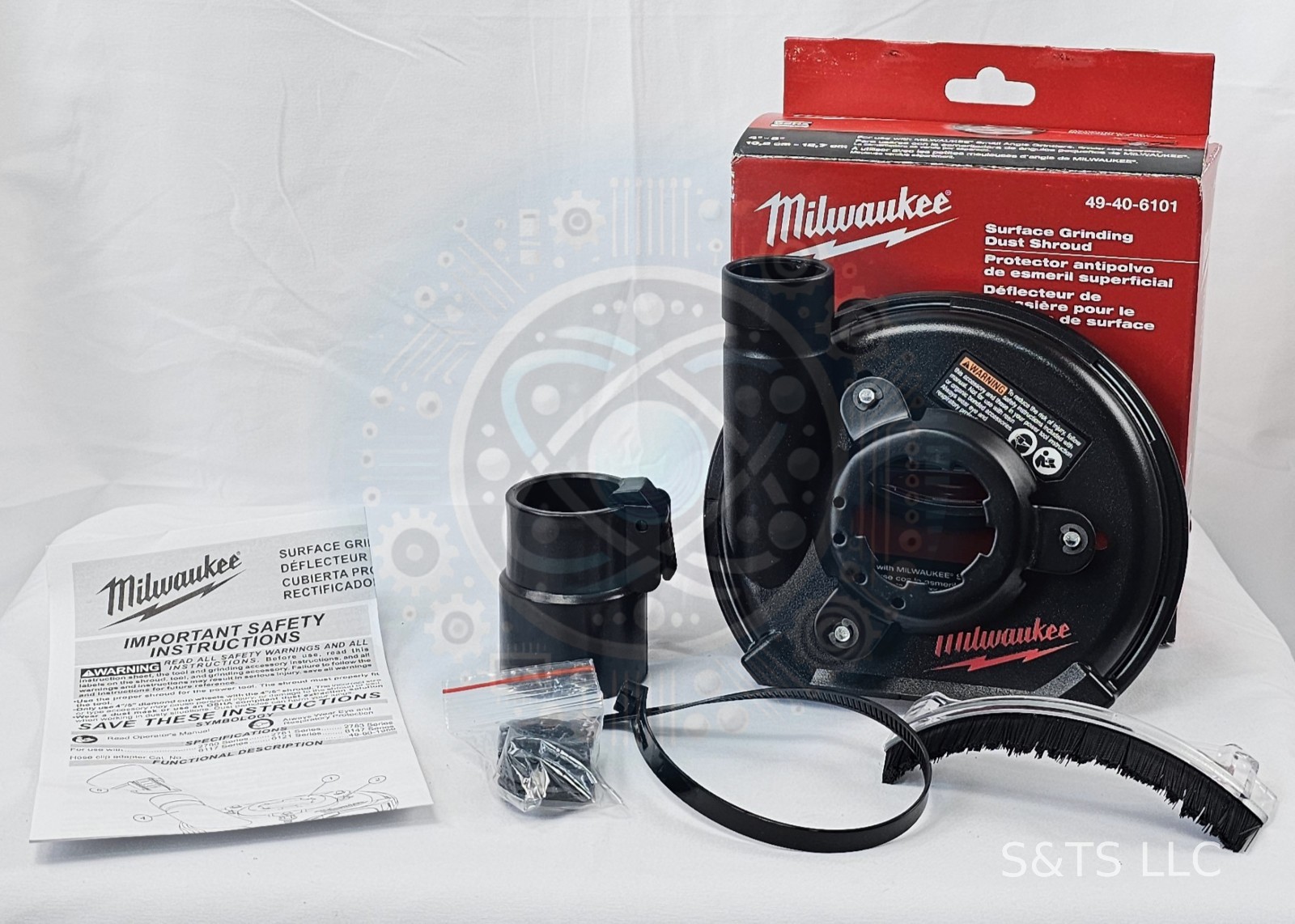 Milwaukee 49-40-6101 4″-5″ Universal Surface Grinding Dust Shroud OSHA