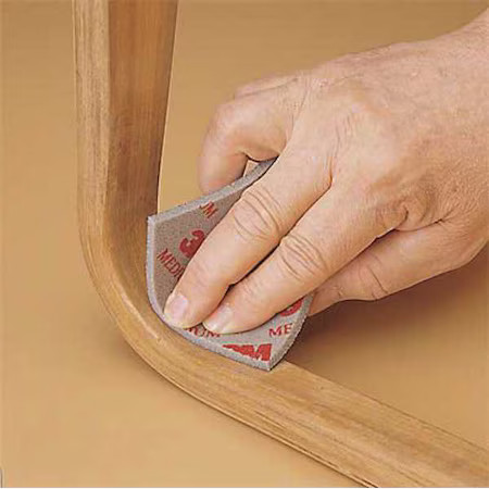 3M 02601 Sanding Sponge, 5-1/2X4-1/2X1/4In, Pk120