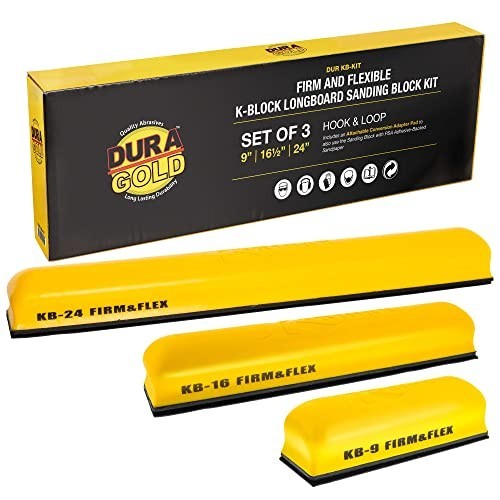 Pro Series K-Block Sander Kit – Firm & Flex Hand Sanding Blocks 9″ 16″ 24″ with