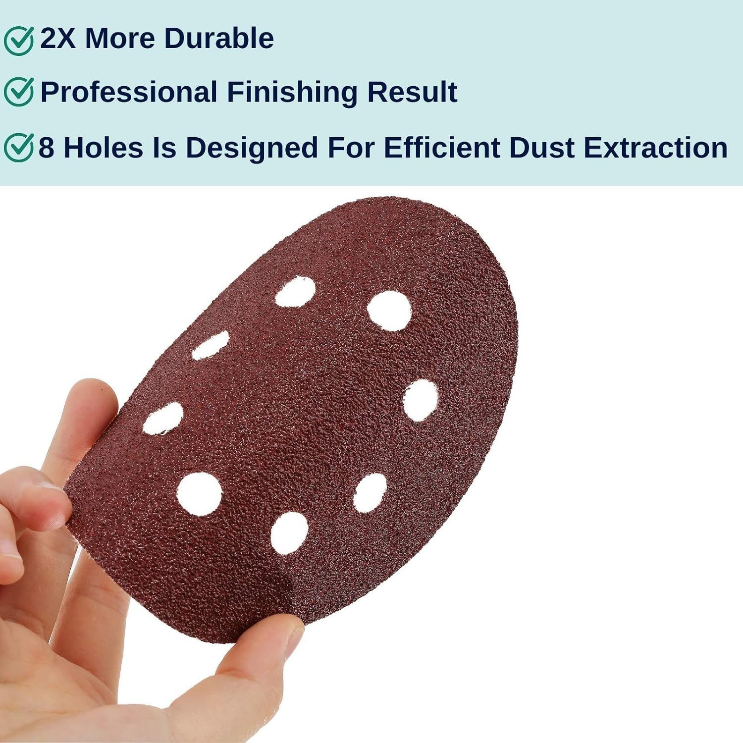 30 Pack 5 Inch Aluminum Oxide Sanding Discs – Perfect for Wood & Metal