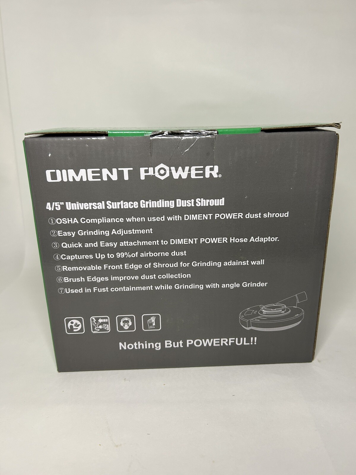 Diment Power Surface Grinding Dust Shroud For Angle Grinder 115mm/125mm (4/5in)
