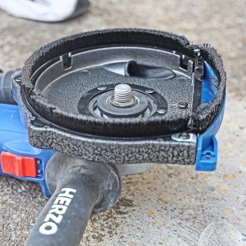 Aluminum Dust Shroud for Angle Grinder 4.5 Inch and 5 Inch, Includes 5Inch Diamo
