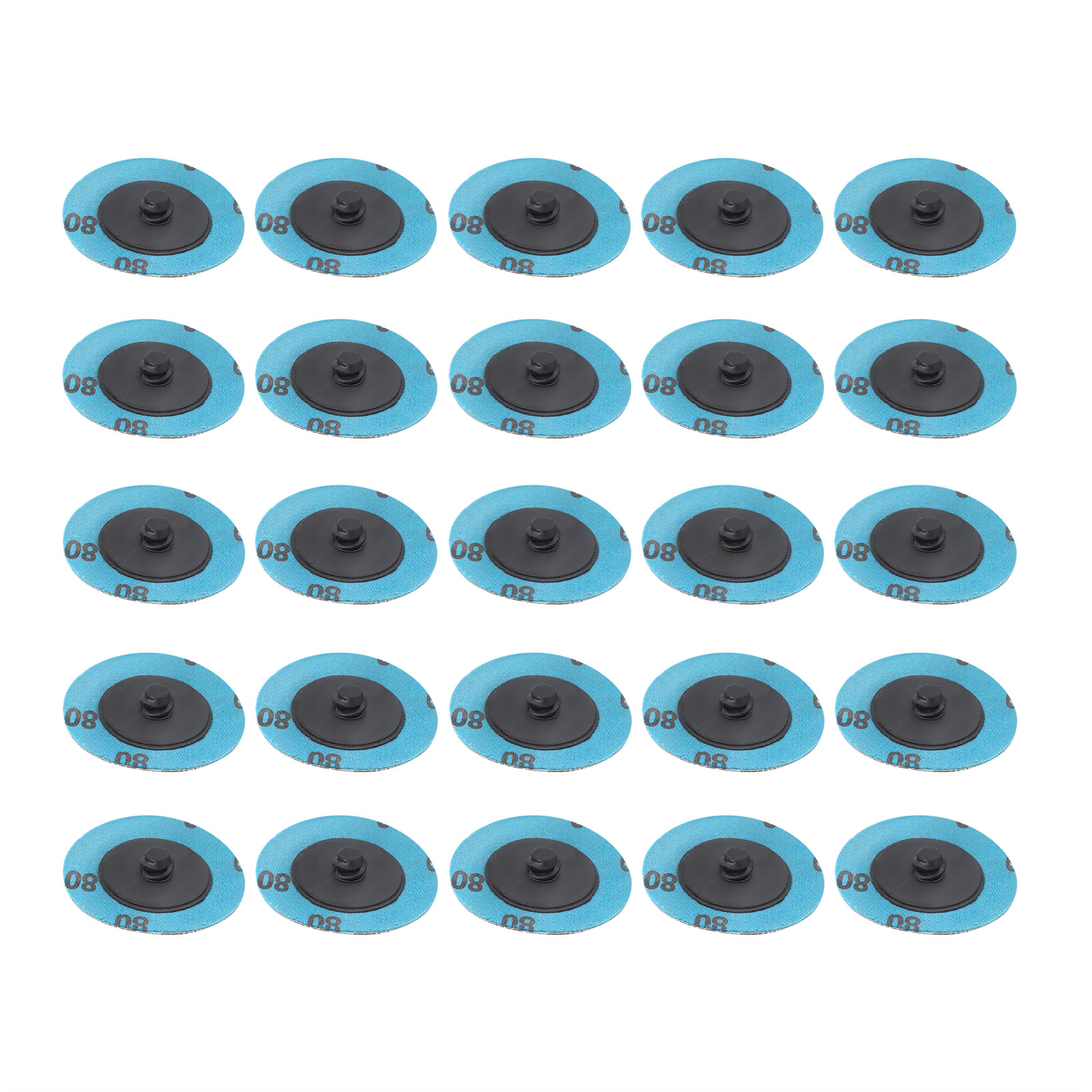 50 Pieces 2-Inch 80-Mesh Rotary Lock Sandpaper Grinder Sanding Grinding Disc