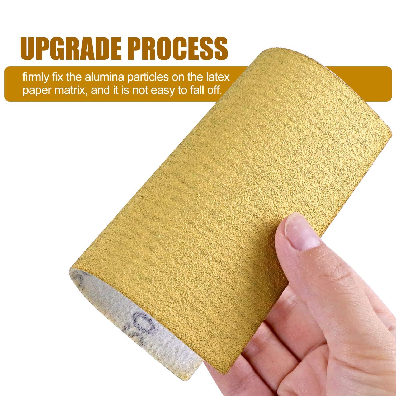 40PCS 1/4 Sheet Palm Sander Sandpaper Hook and Loop Sanding Sheets 80-1000 Grit