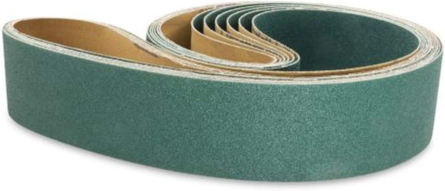 2 X 42″ 36 Grit Zirconia Sanding Belts – 6 Pack for Metal Grinding Precision