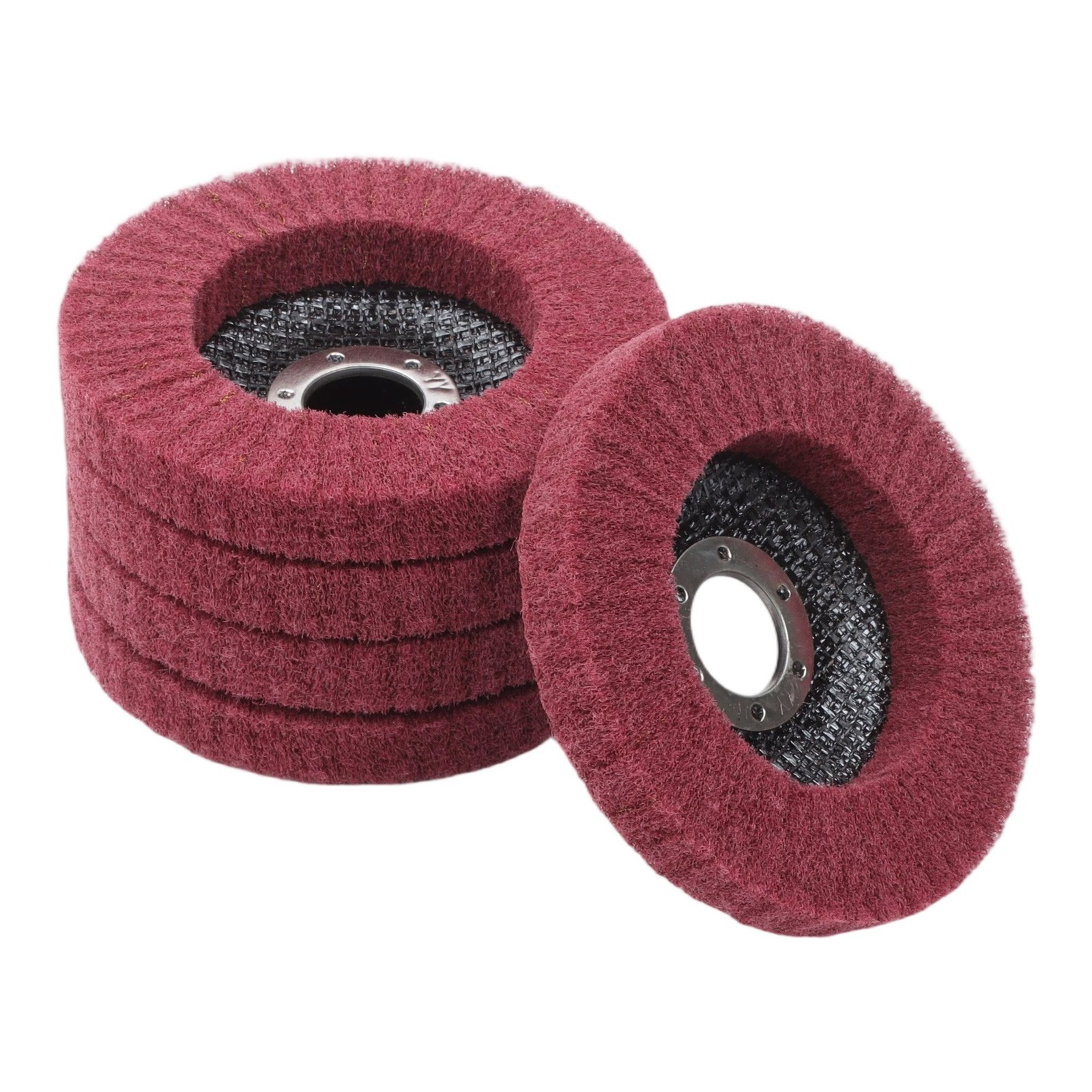 10 Pack 4-1/2 Inch Scour Flap Discs 180 and 320 Grit Grinding Sanding Discs