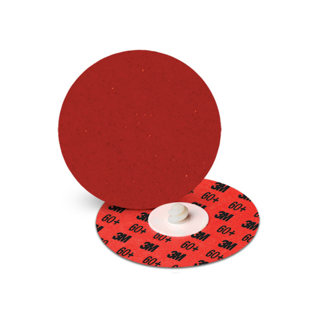 3M Cubitron II Roloc Durable Edge Disc 984F, 60+, YF-weight, TR,Maroon, 2 in