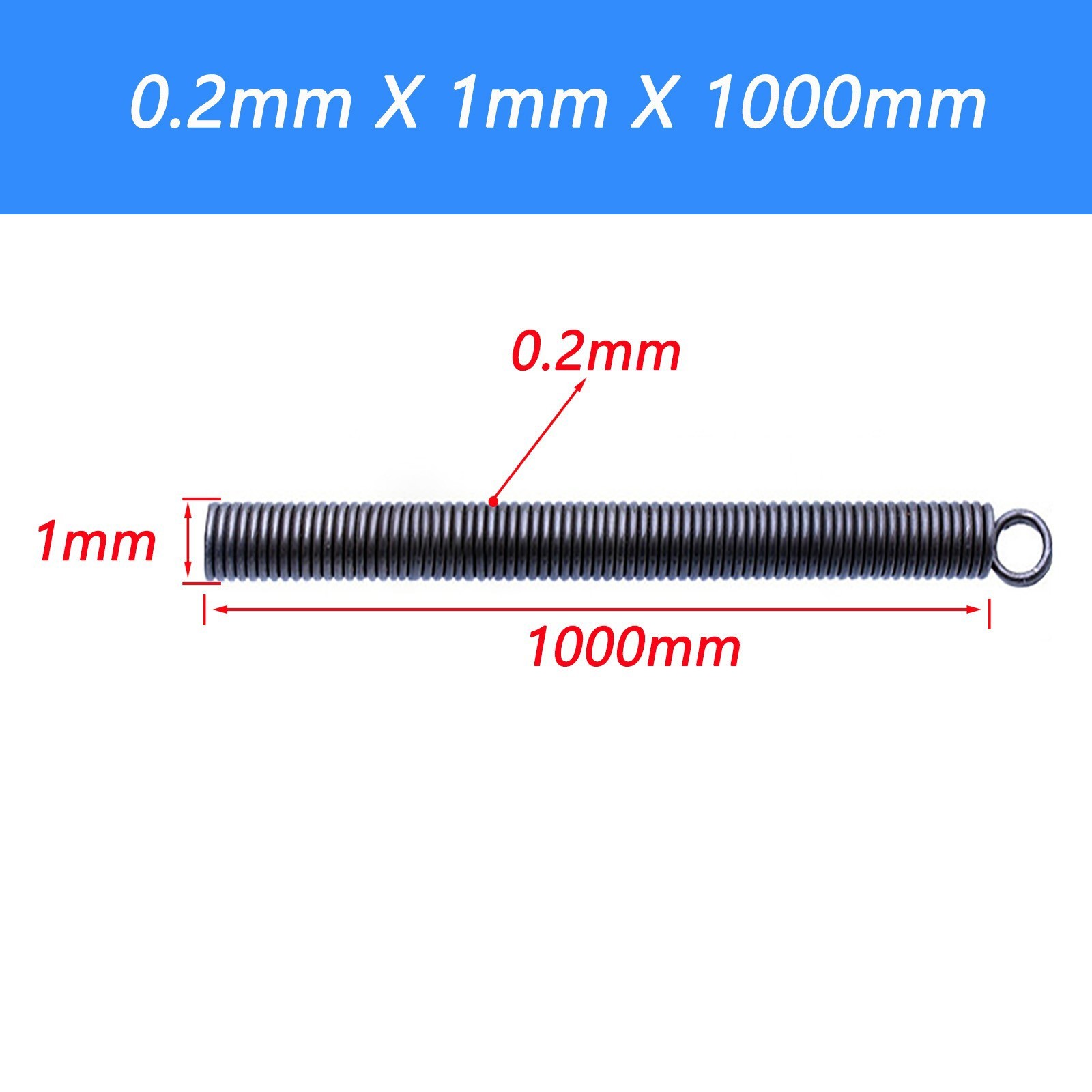 Tension Spring Spring Steel Extension springs Wire 0.2-3.5mm OD 1-30mm 1 Meter