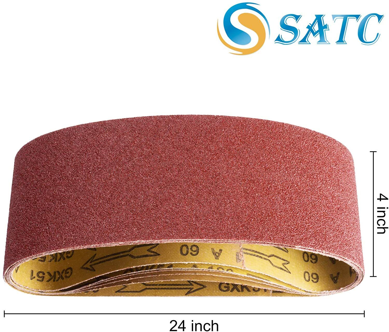 12PCS 4 x 24 inch Sanding Belts 60 80 120 150 240 400 Grit Belt Sander Sandpaper
