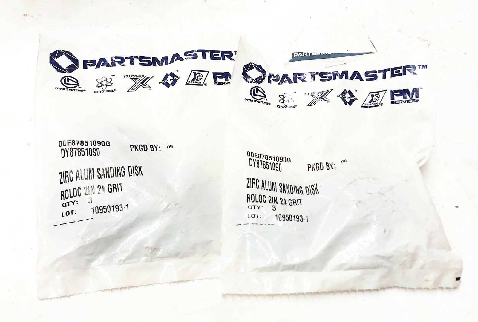 Partsmaster 24 Grit Twist-Lock Sanding Disc DY87851090 [Lot of 6] NOS