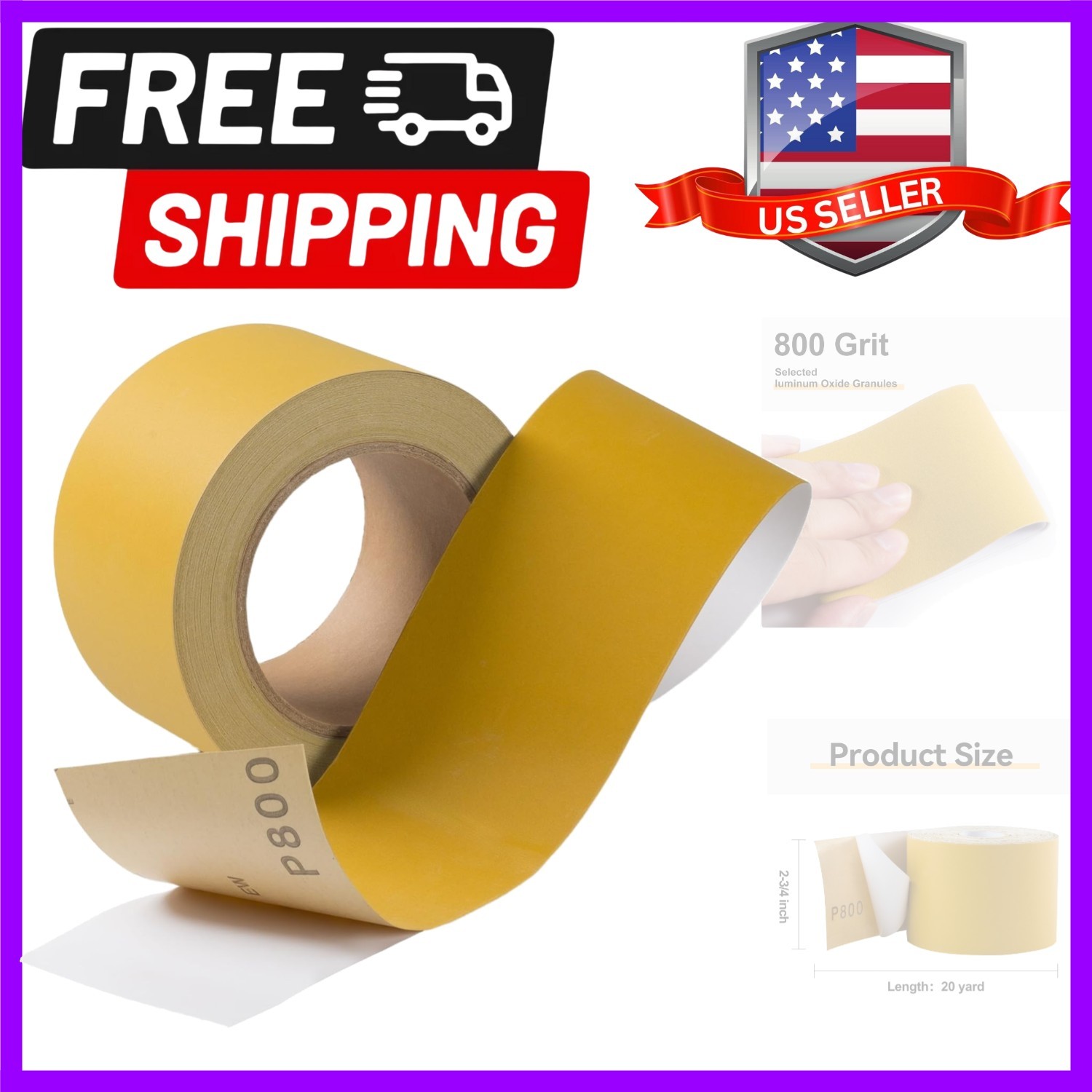 PSA Sandpaper Roll Self Adhesive Stickyback PSA Sandpaper 800-Grit Sandpaper …