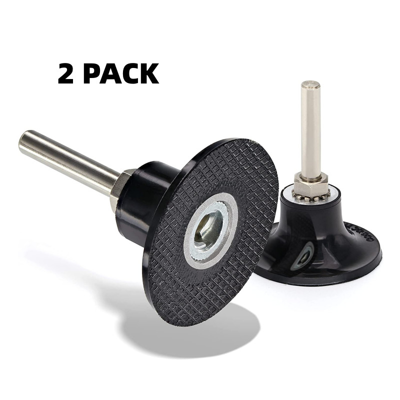 2PCS 2 inch Sanding Disc Holder Mandrel 1/4″ Shank Roll Lock Rotary Pad Holder