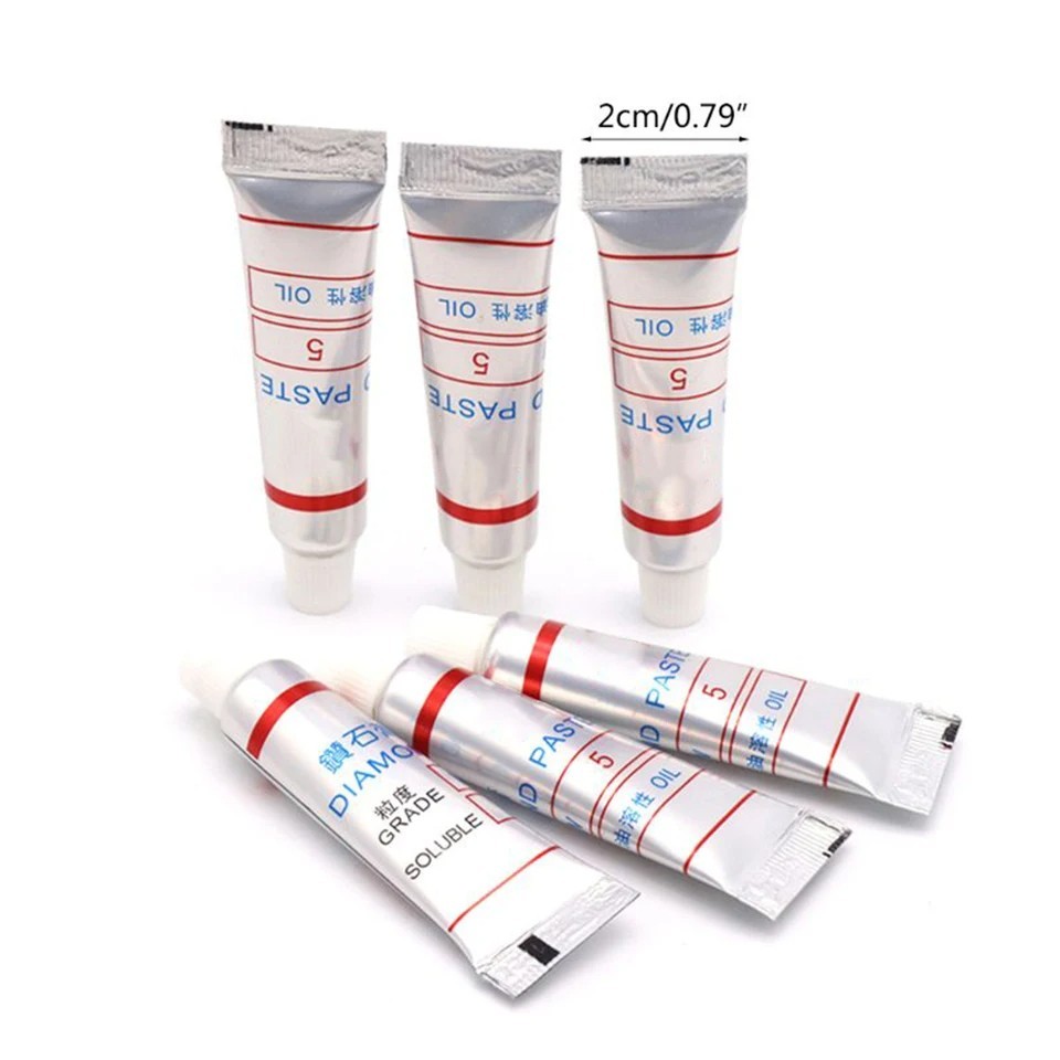 Diamond Abrasive Paste 320-10000 Grit Glass Metal Grinding Lapping Paste Oily D