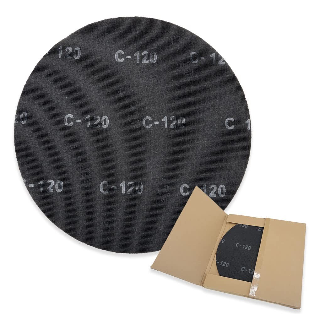 17″ Sanding Screen Discs 120 Grit – Black Silicon Carbide – 10 pk – Wood Floors