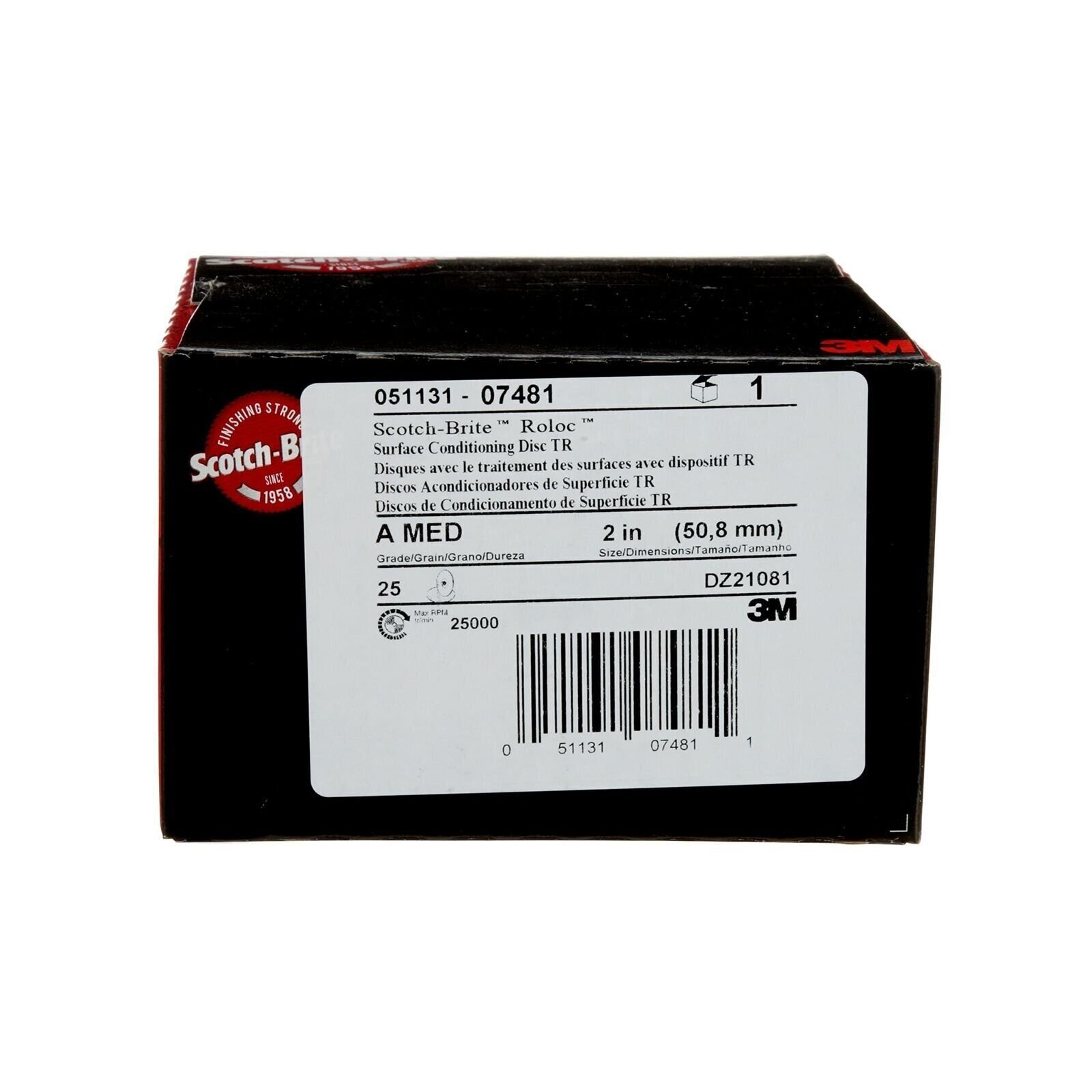 Cubitron Scotch-Brite Roloc Surface Conditioning Disc, TR 07481, 2 in x NH A
