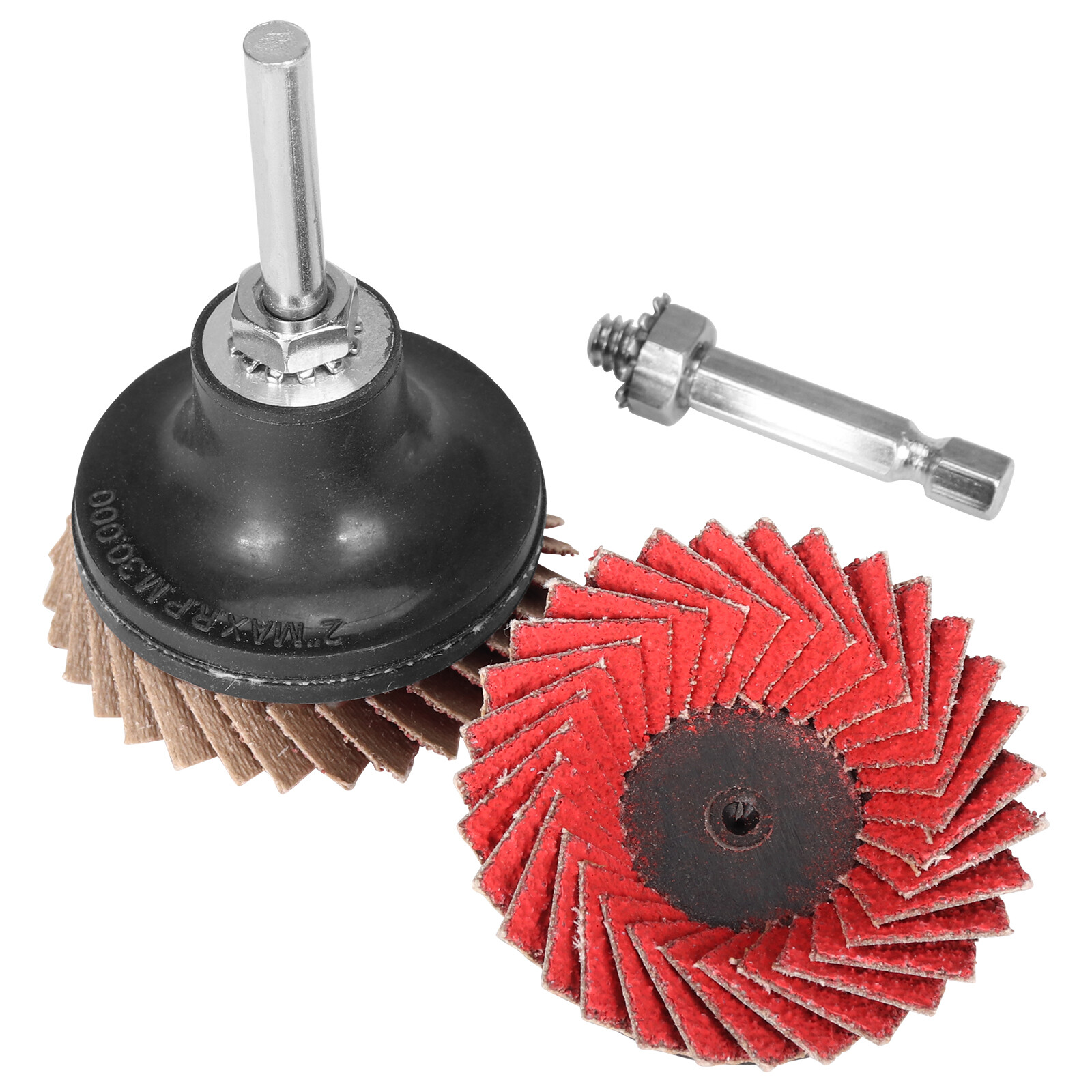 2″ 50mm Flap Sanding Disc R Type Roll Lock Twist Angle Grinder Buffing Wheel 60#