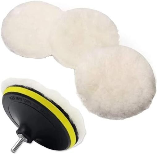 IPELY Wool Polishing Buffing Pad Polishing Buffing Wheel for Drill 6 Pcs 6 Inch