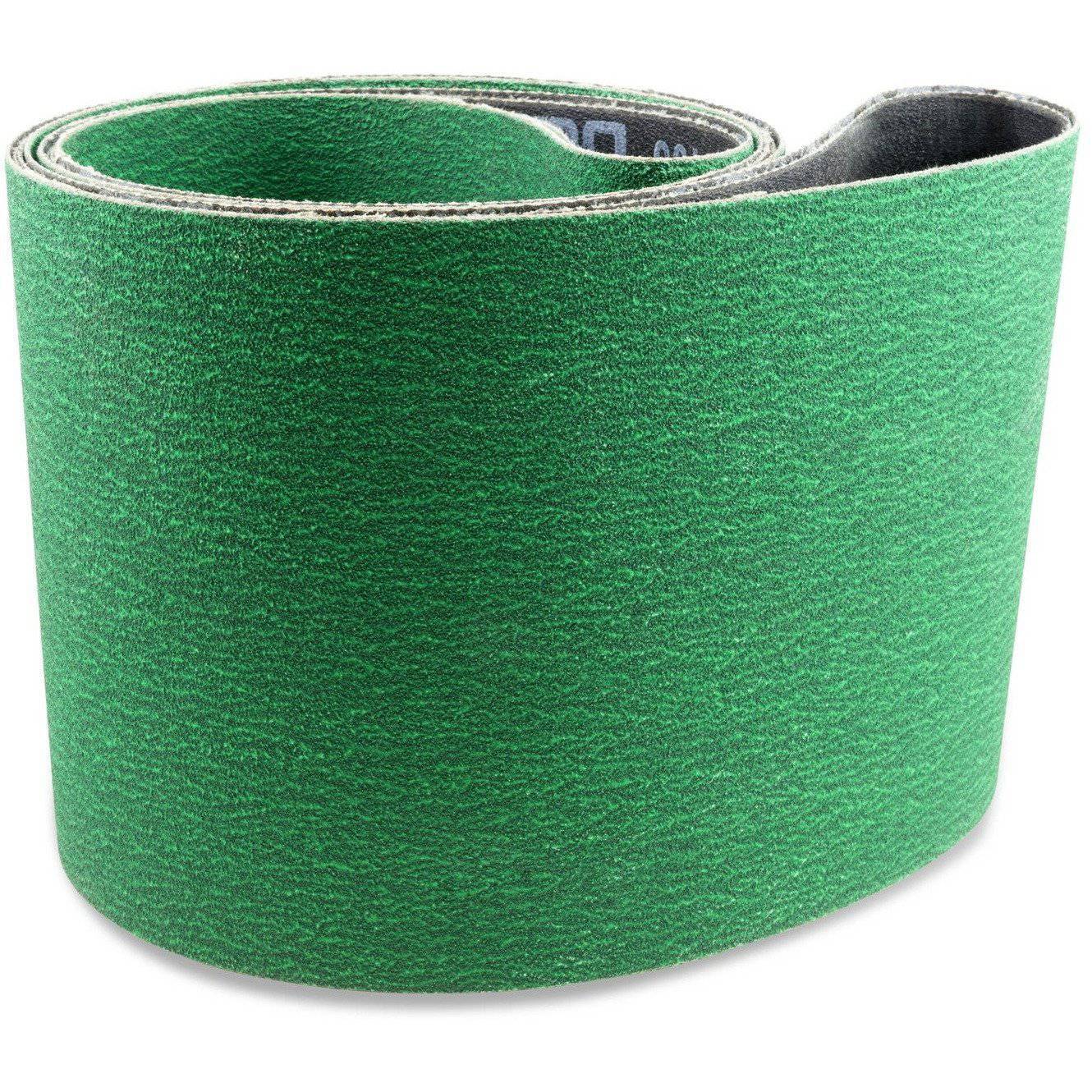 6″ x 48″ Premium Zirconia Sanding Belt 24-120 Grit Green Zirconia Belt 2 Pack