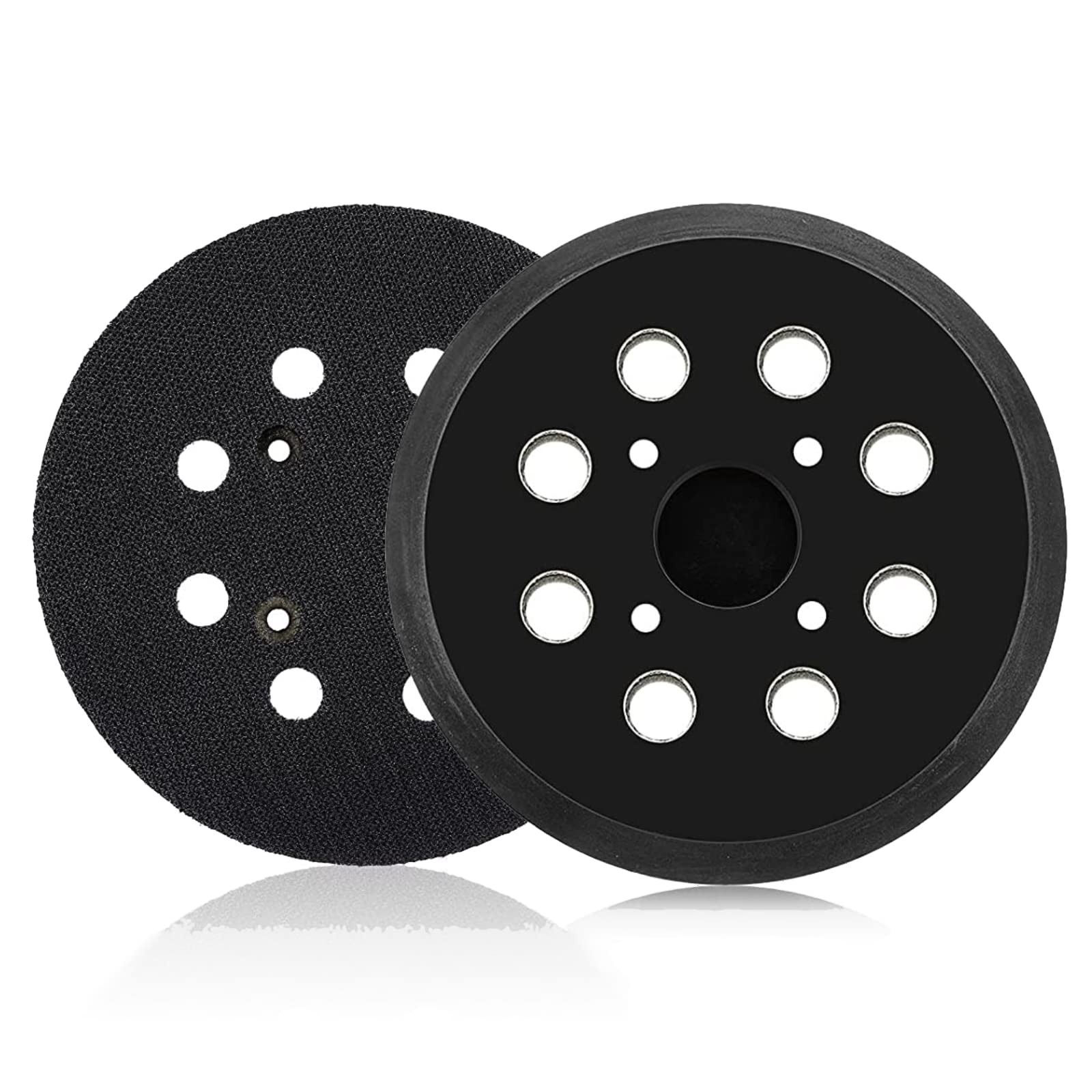2 Pack 5 Inch 8 Hole Hook and Loop Orbital Sander Replacement Pad for Ryobi #…