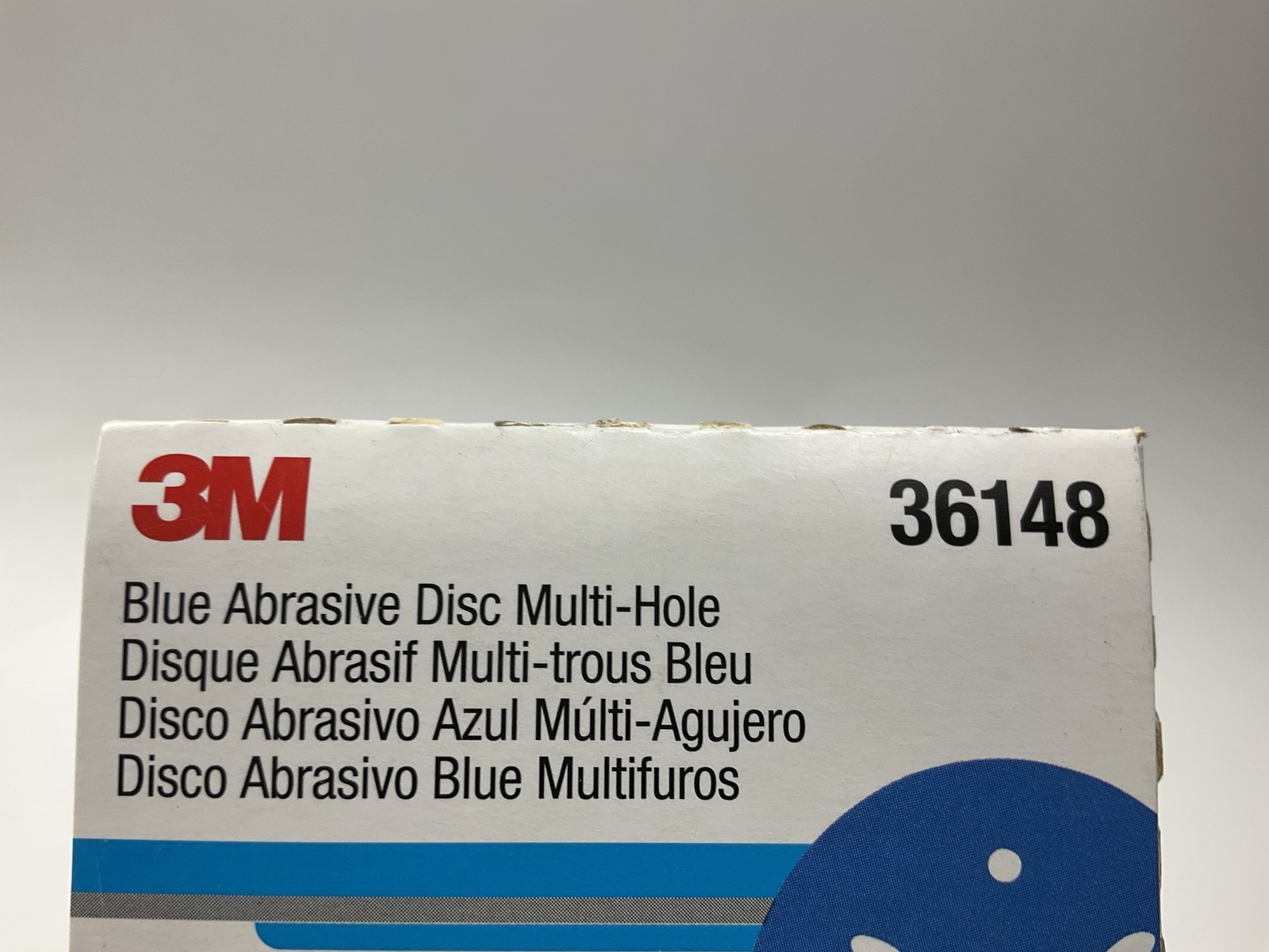 3M 36148 Hookit Blue Abrasive Disc Multi-hole, 3″, 240 Grade, 50 Discs 3 Inch