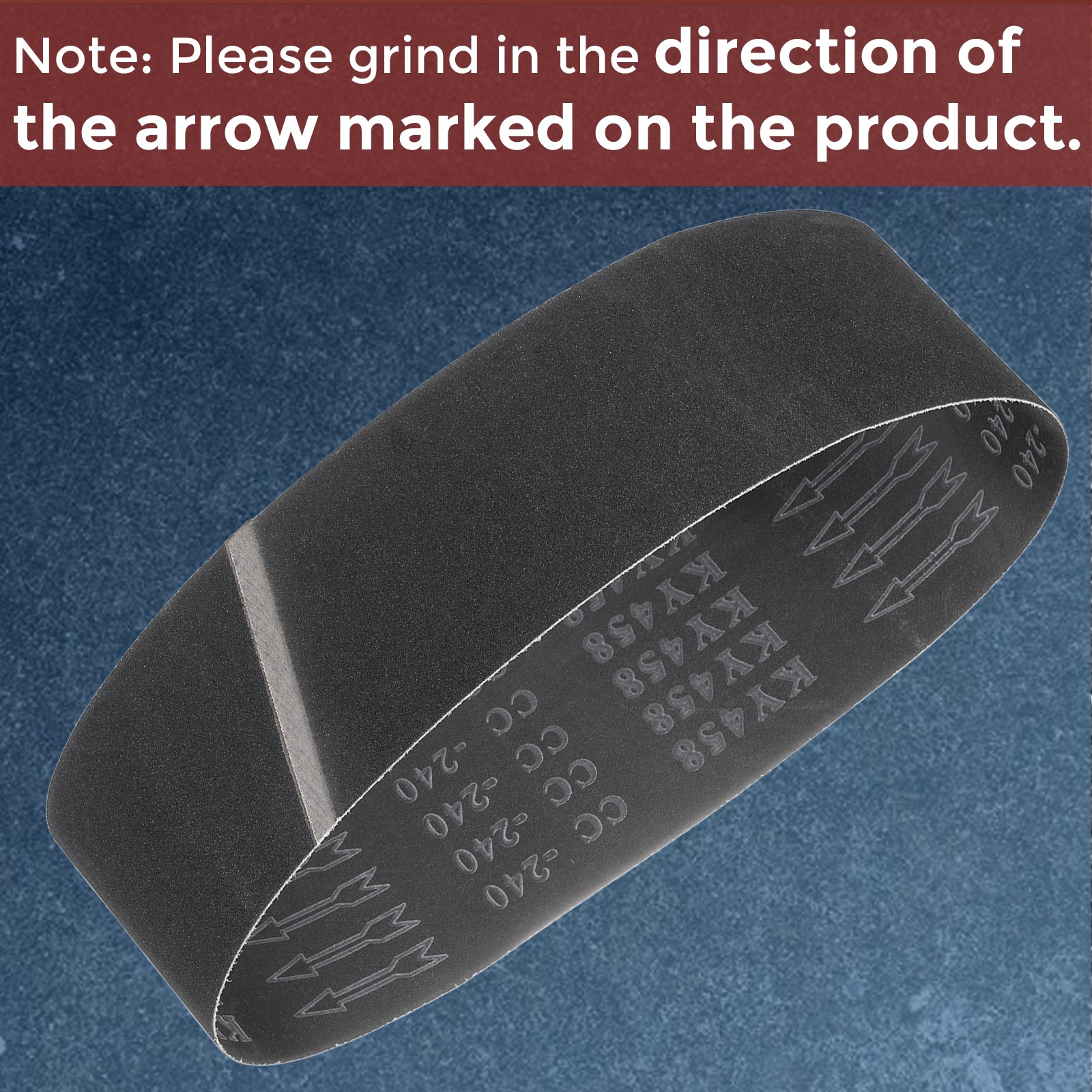 5Pack Sanding Belt, 2 x 72 Inch 180 Grit Silicon Carbide Abrasive Belt