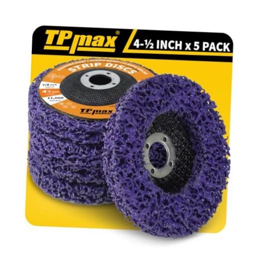 4-1/2″ x 7/8″ Strip Disc 5Pk Rust & Paint Removal for Angle Grinder