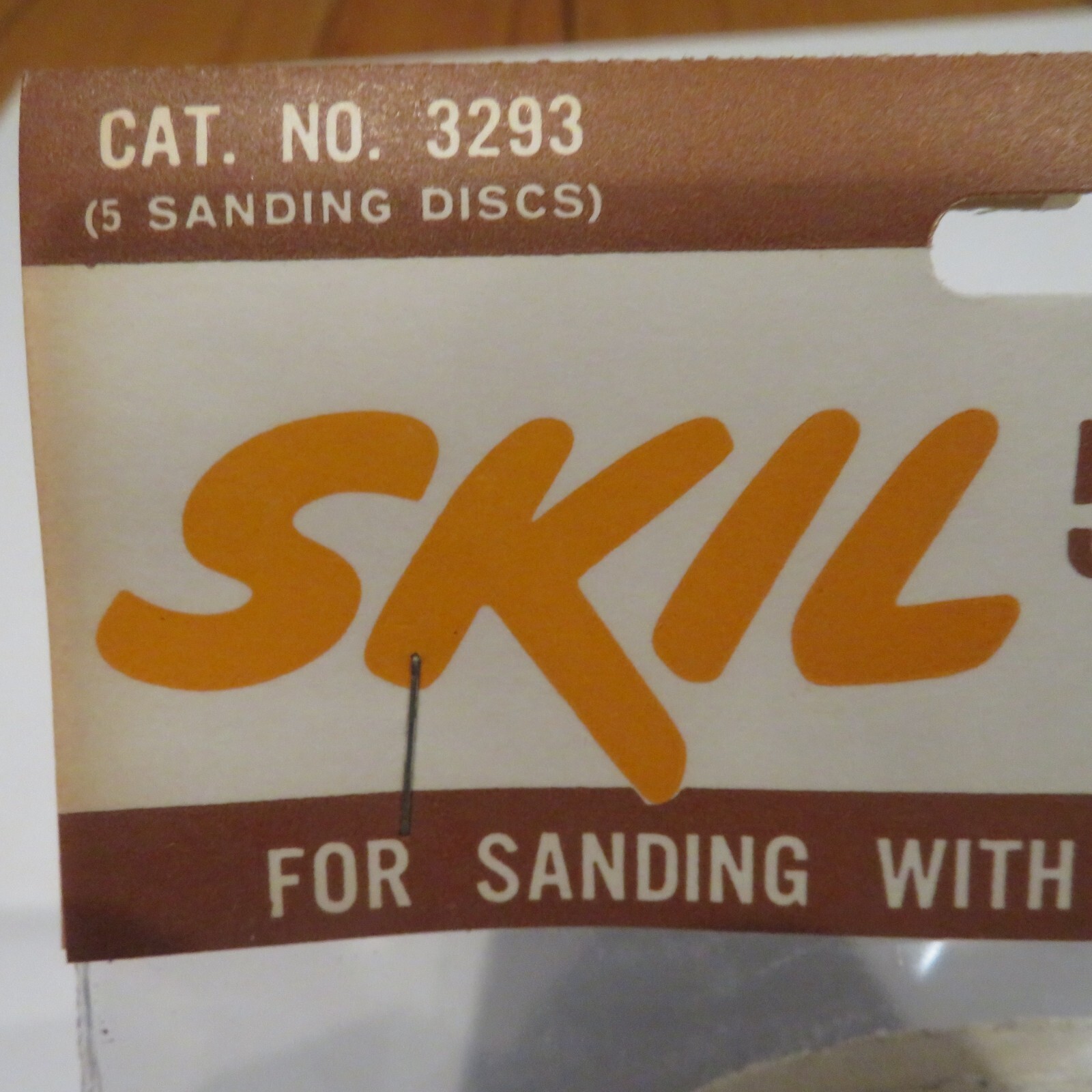 VTG SKIL 5″ Sanding Discs #3293 5 Pk Coarse Grit Use w. Any Electric Drill NOS