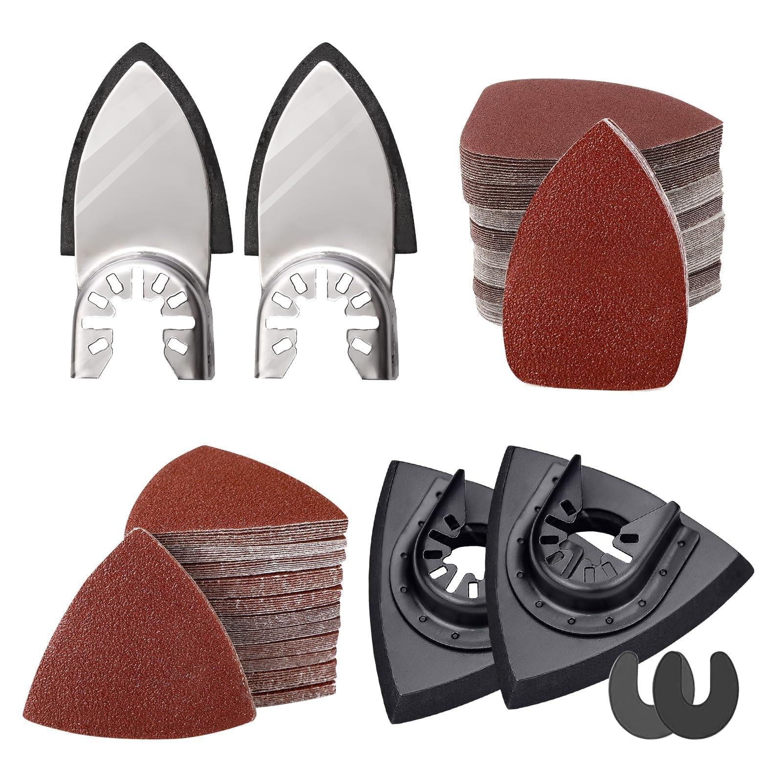 Sankuai 206 pc Oscillating Tool Pad Sanding Pads and Sandpaper Kits – 206pcs