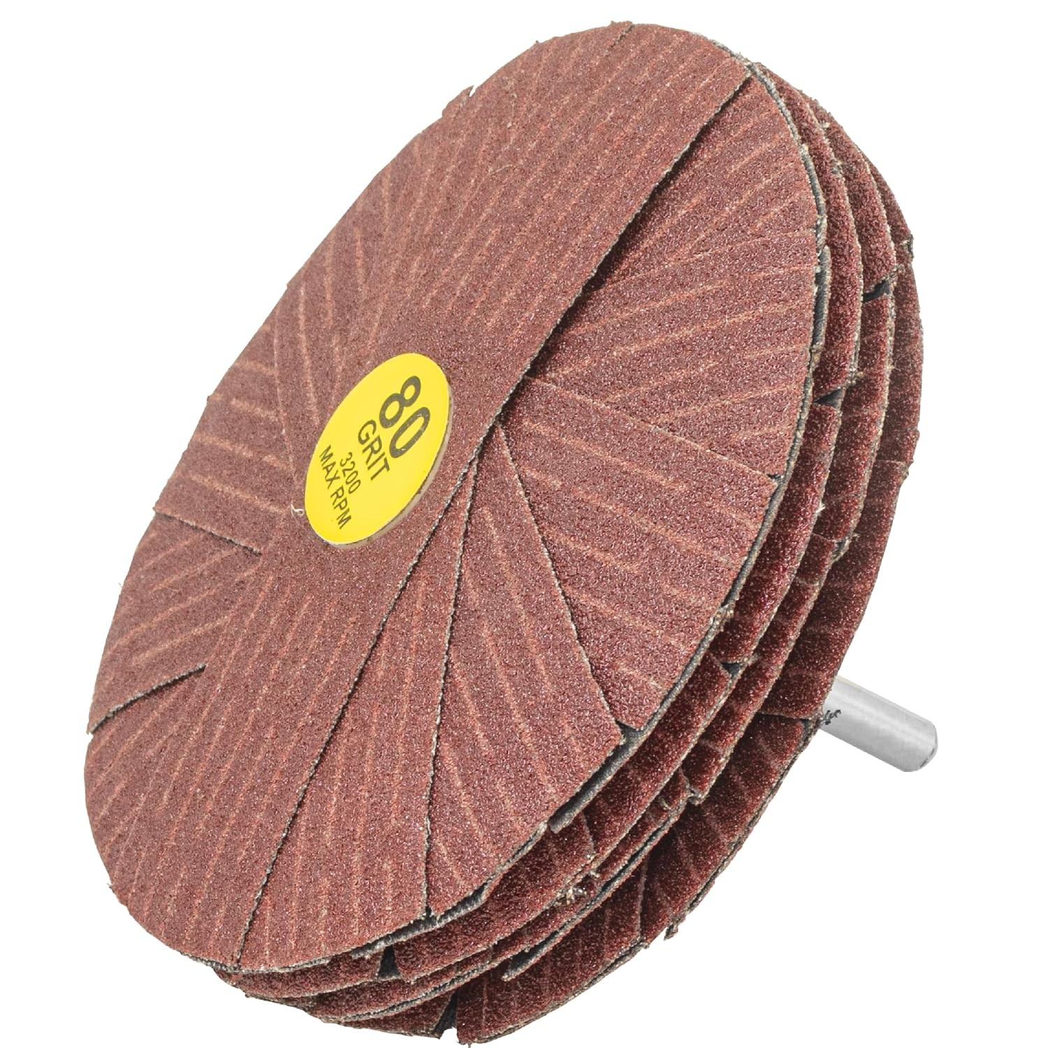 4″ Abrasive Sanding Mop Flap Sander for Drill or Drill Press 4″ 1/4″ 80