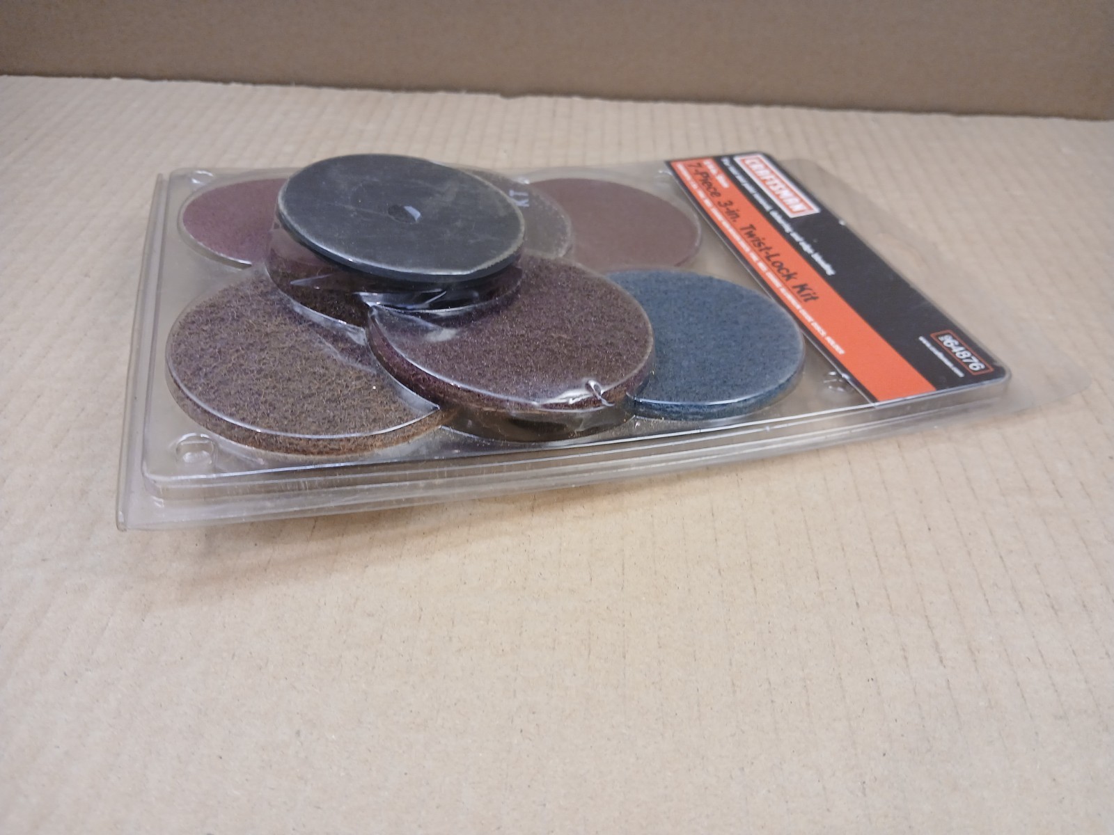 Craftsman 9-64876 7-Piece 3″ Twist Lock Kit 1/4″ Stem Rust/Paint Removal NOP