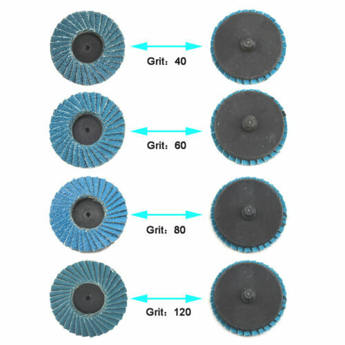 10Pcs 2in Flap Disc 40Grit T27 Zirconia Alumina Grinding Sanding Sandpaper Wheel