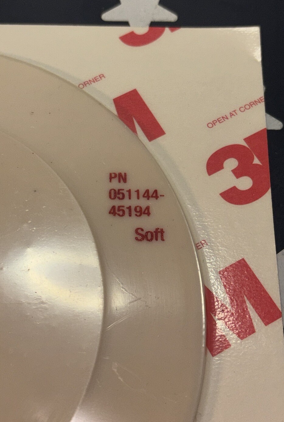3M 7″ DISC Pad Soft Density Face Plate Backing Plate 051144-45194 ONE PIECE