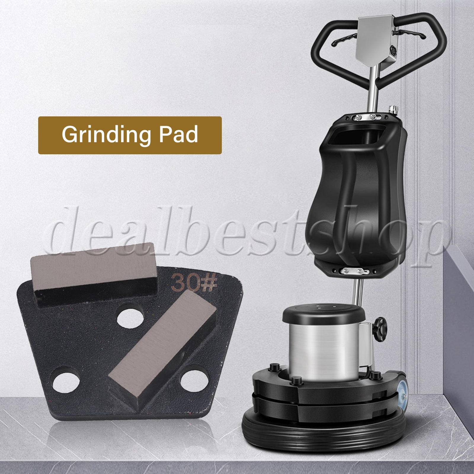 3x Diamond Trapezoid Grinding Disc 30 Grit for Concrete Grinders Tool