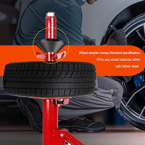 Wheel Adapter Cones, Universal Wheel Balancer Adapter Cones 36mm Shaft 4pieces