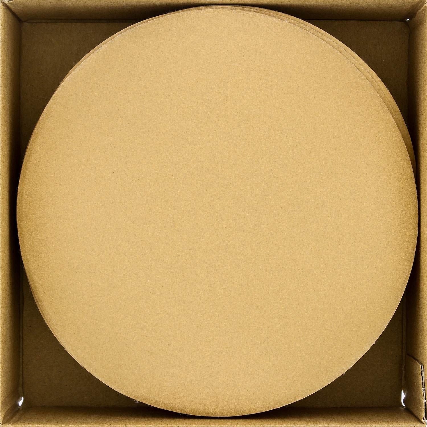 Dura-Gold Premium 320 Grit 6″ Gold Sandpaper Discs, No Hole Pattern 320-Grit