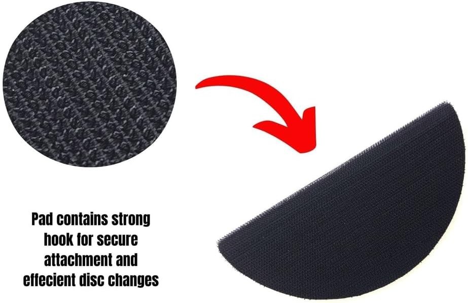 3 Pack – Half Round “Taco” Hand Sanding Block for 6″ Hook and Loop Discs for …