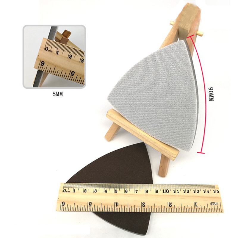 90mm Wet Dry Sponge Mouse Sanding Sheets Discs 300~2000 Grit Hook Loop Sandpaper