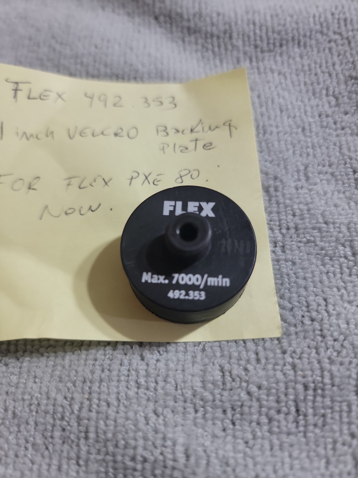 FLEX 492353 1.2 INCH (30MM) HOOK & LOOP PAD FOR FLEX P80. NEW