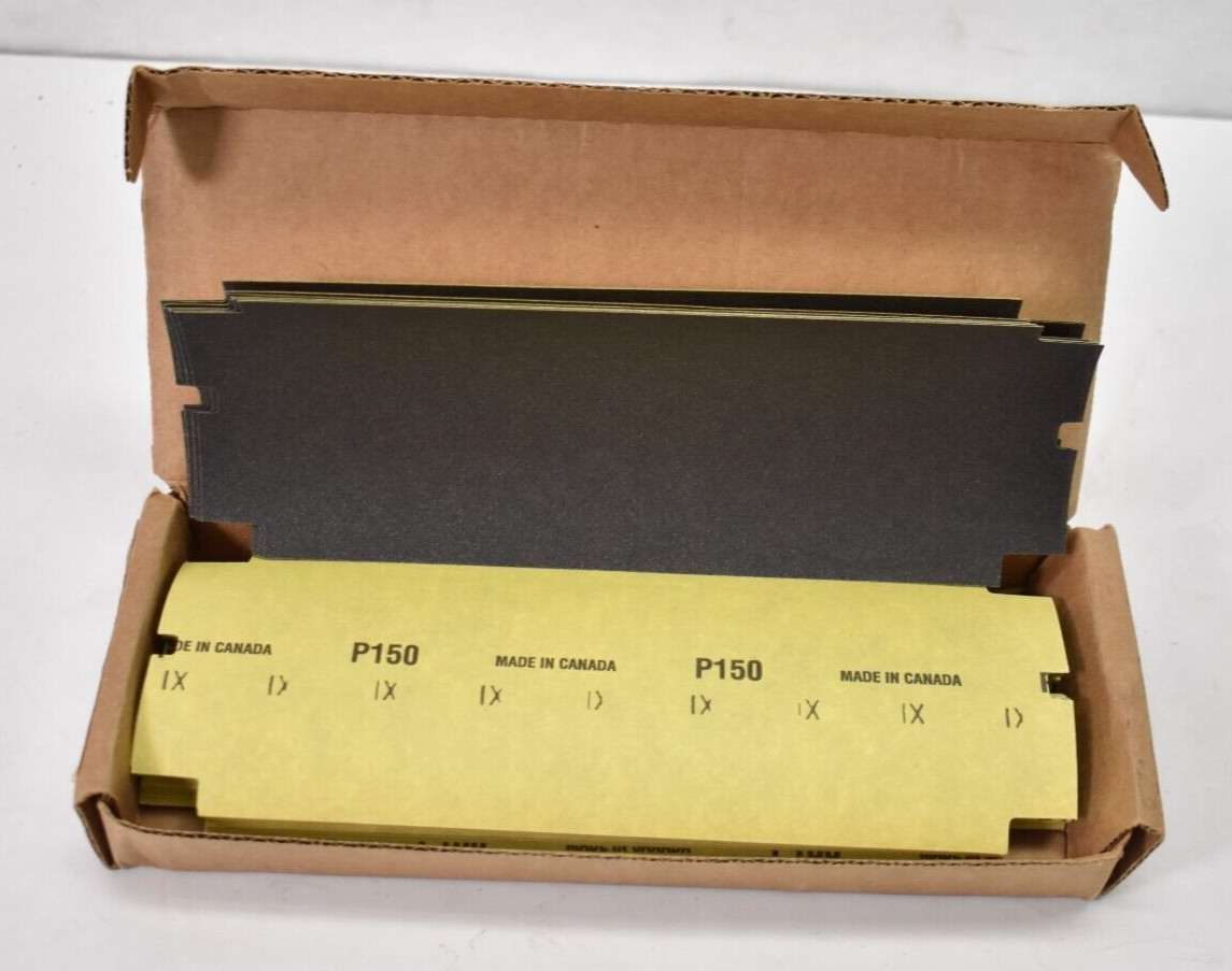 Norton Abrasives Walls and Drywall Paper Cut Sheets 50 Pack P150 4-3/16″ x 11″