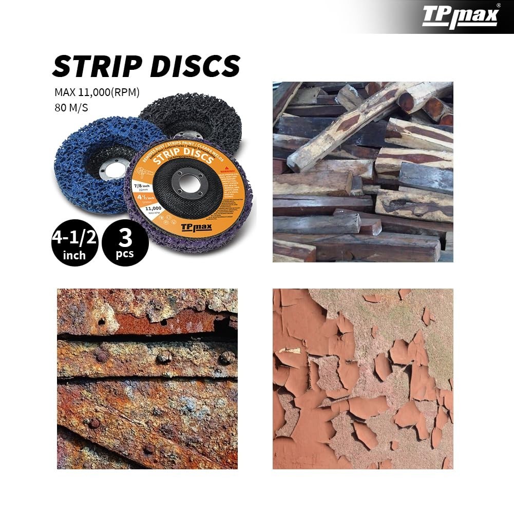 Coarse Grit Grinding Discs 4.5 Inches for Effective Rust and Oxidation Removal