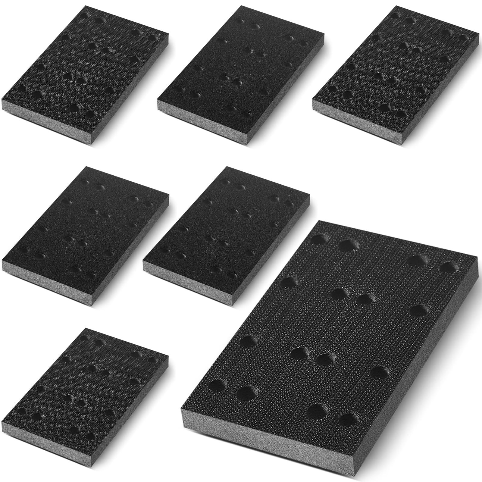 8 Pcs Soft Black Foam Sanding Pads Interface Sander Backing Pad Compatible wi…