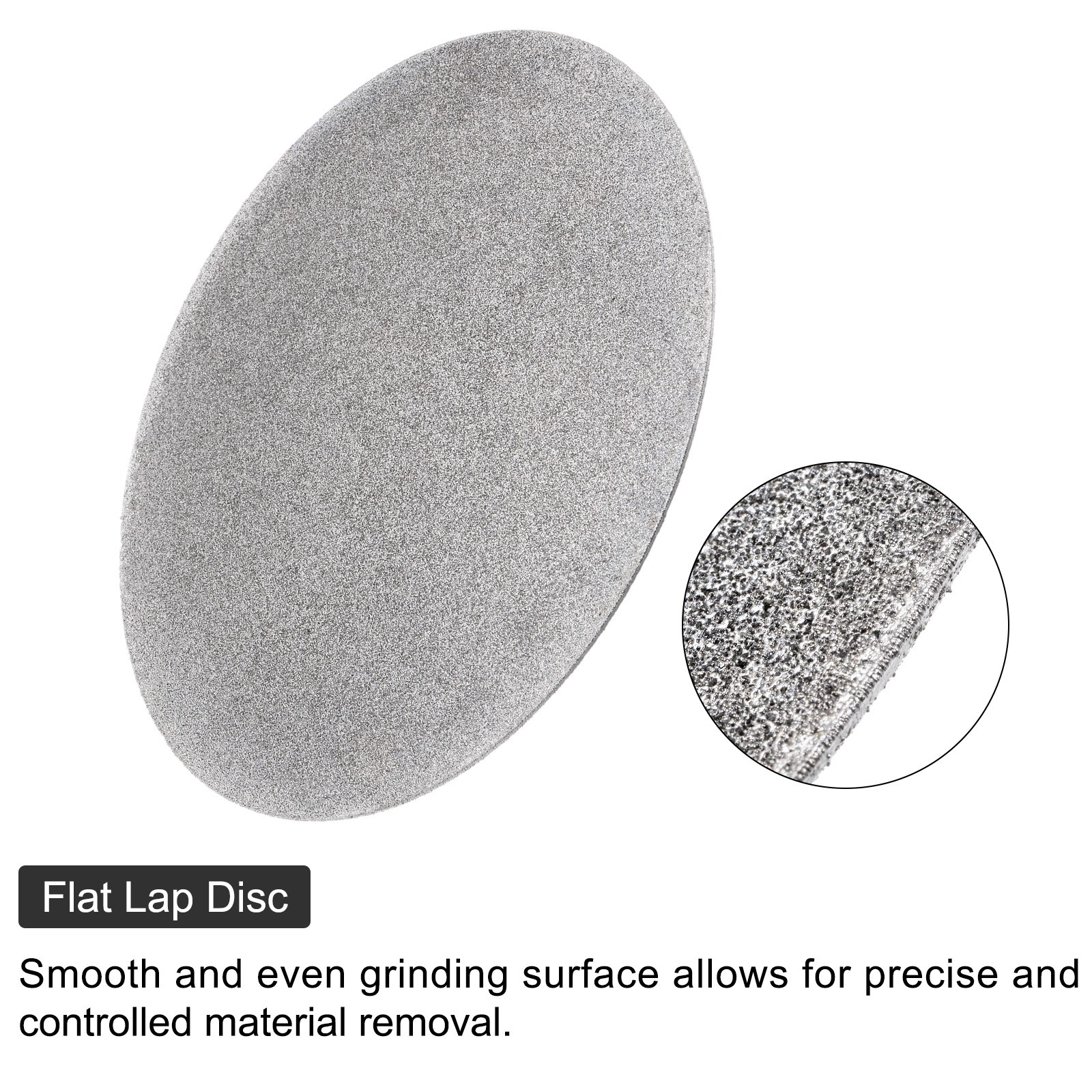 Diamond Sanding Grinding Disc 8″ Grit 45 No Center Hole Flat Lap Wheel Disk
