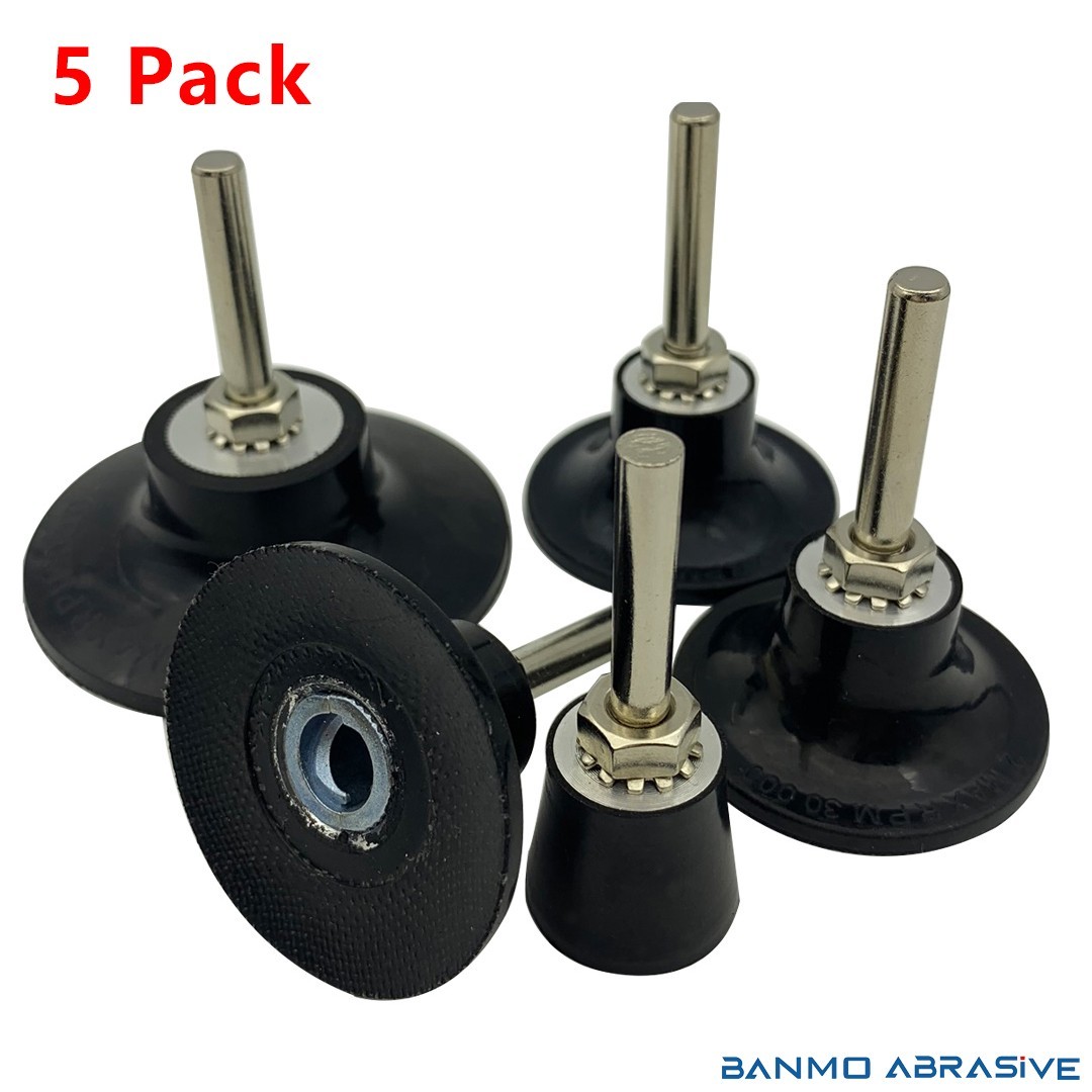 5 PACK Mixed PackDisc Pad Holder with 1/4″ Shank, Die Grinder Sanding Polishing