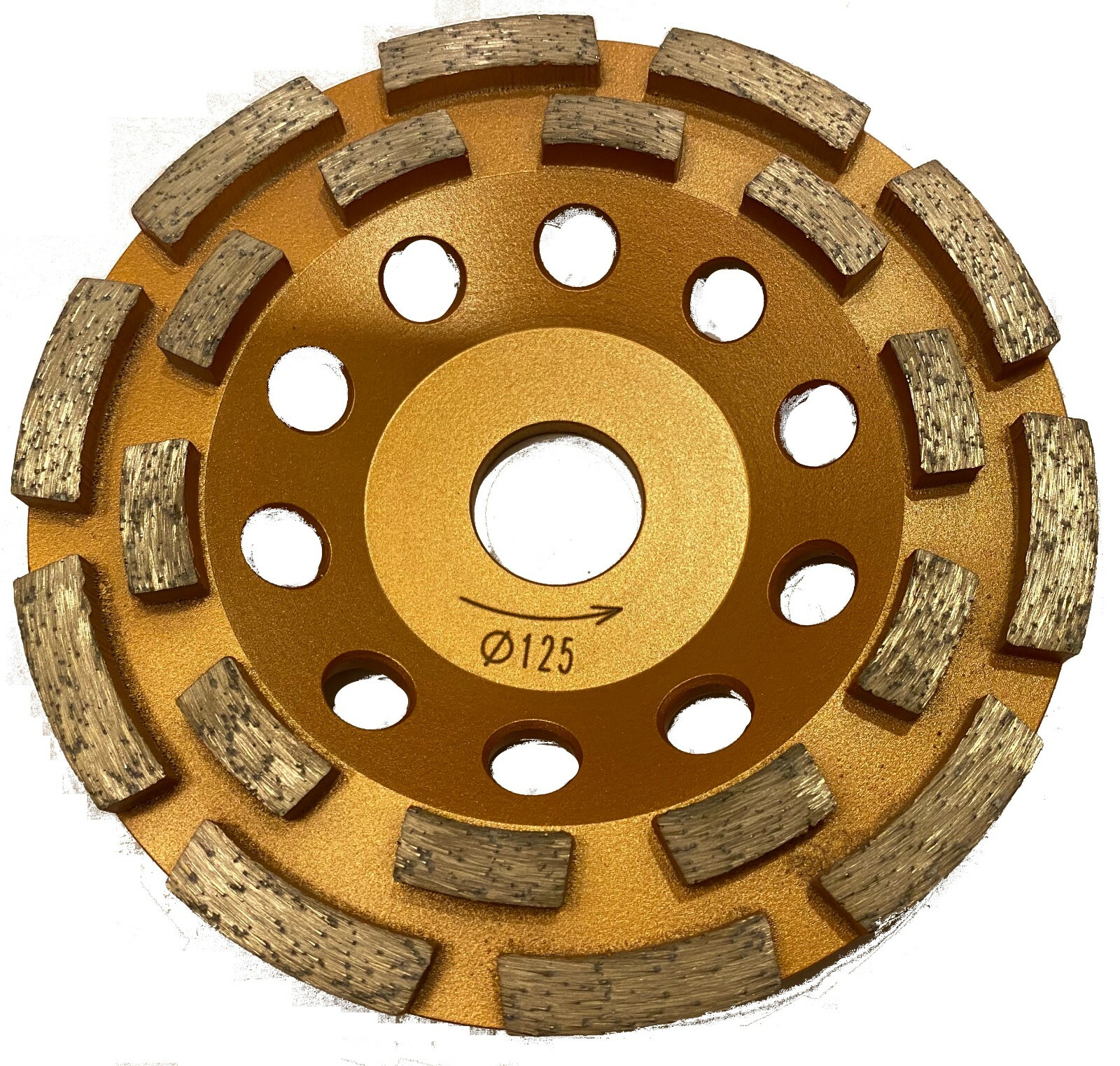 5PK 4” Cup Wheel Grinding Concrete Masonry Double Row 7/8″ Arbor Non-Threaded