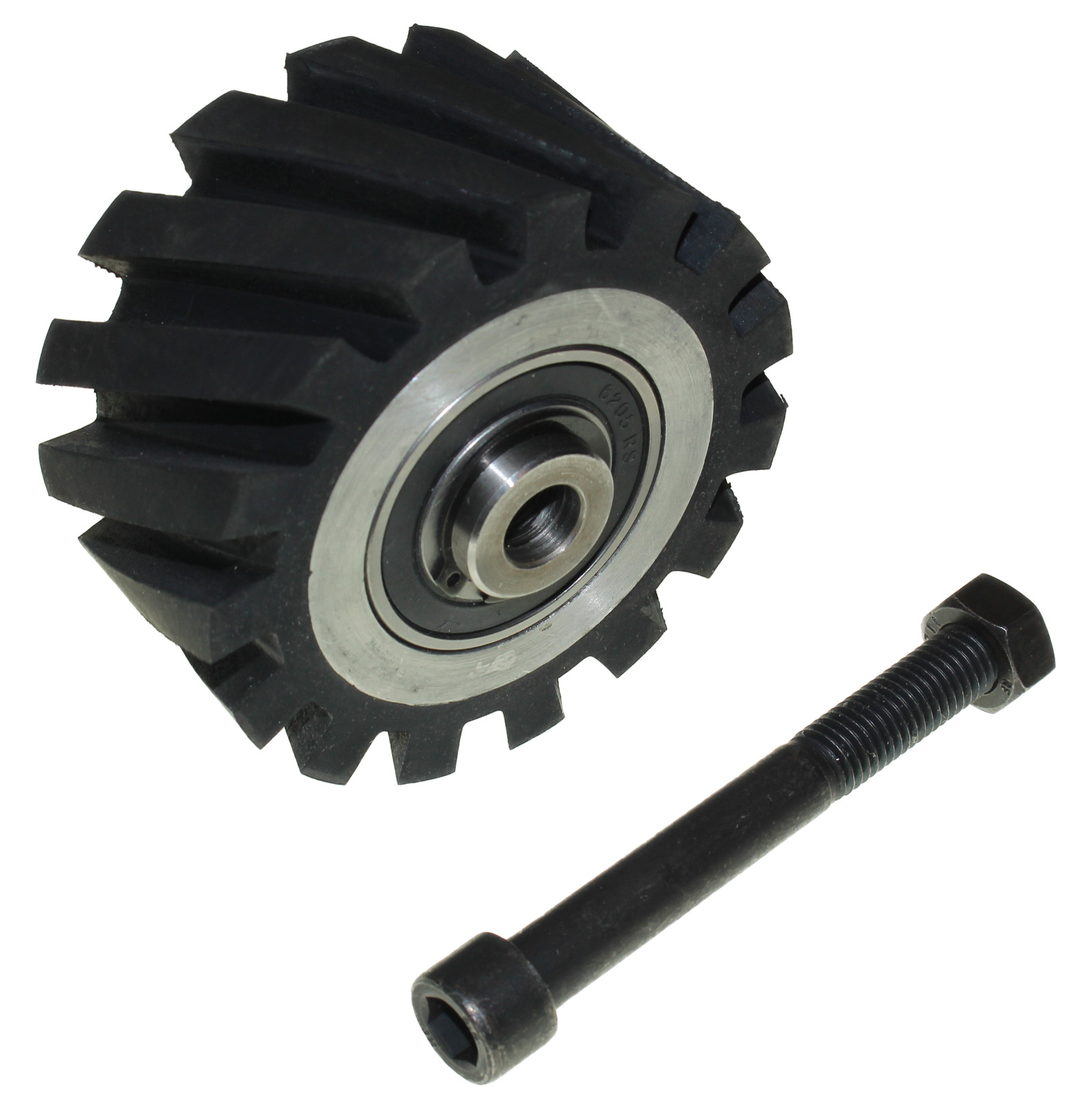 2×72″ Belt Grinder-100 mm- 4″ Contact Wheel Serrated Rubber-50 mm Wide +Adapter