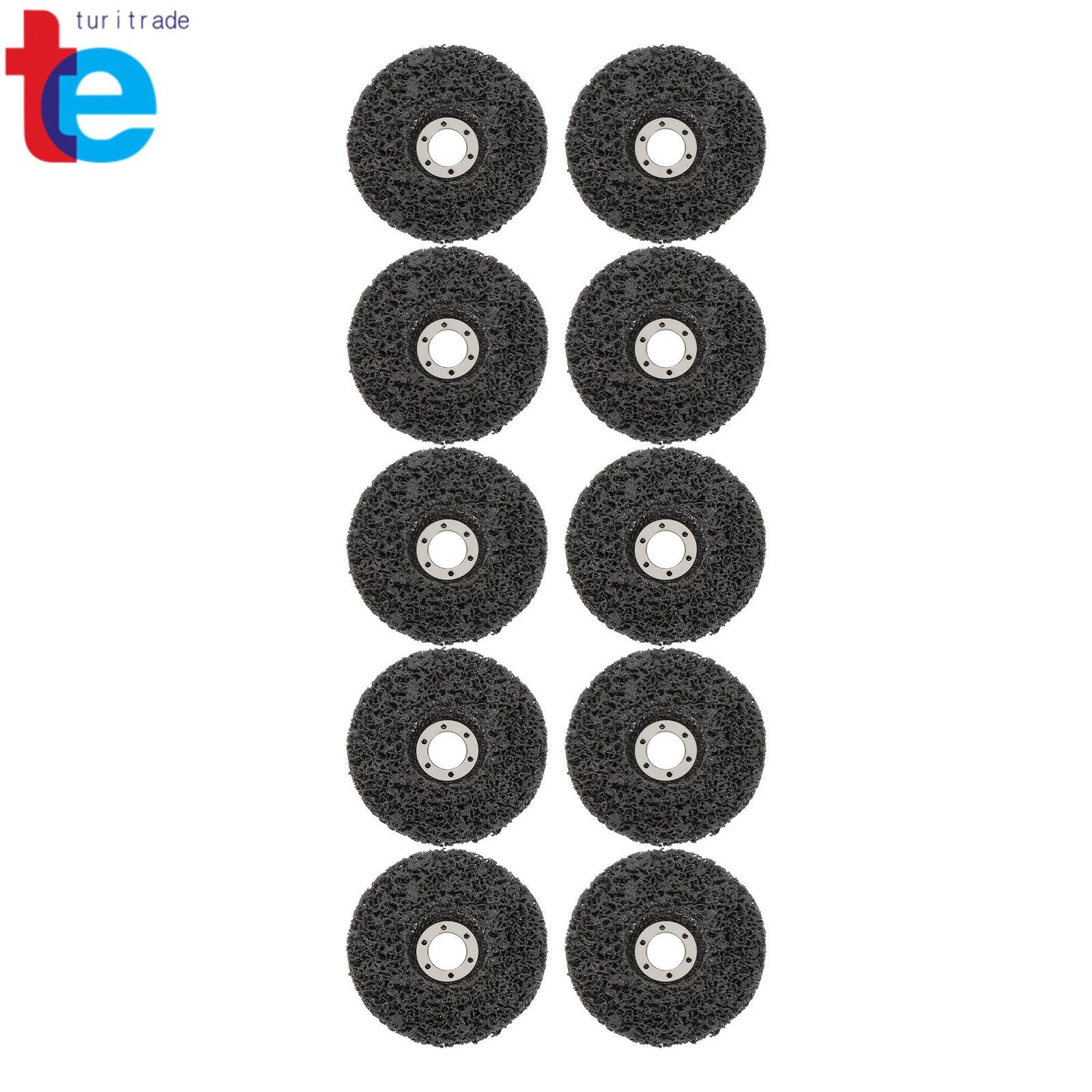 10 Pack 4-1/2Inch x 7/8Inch Strip Discs Wheel Black Diamond Grinding Discs