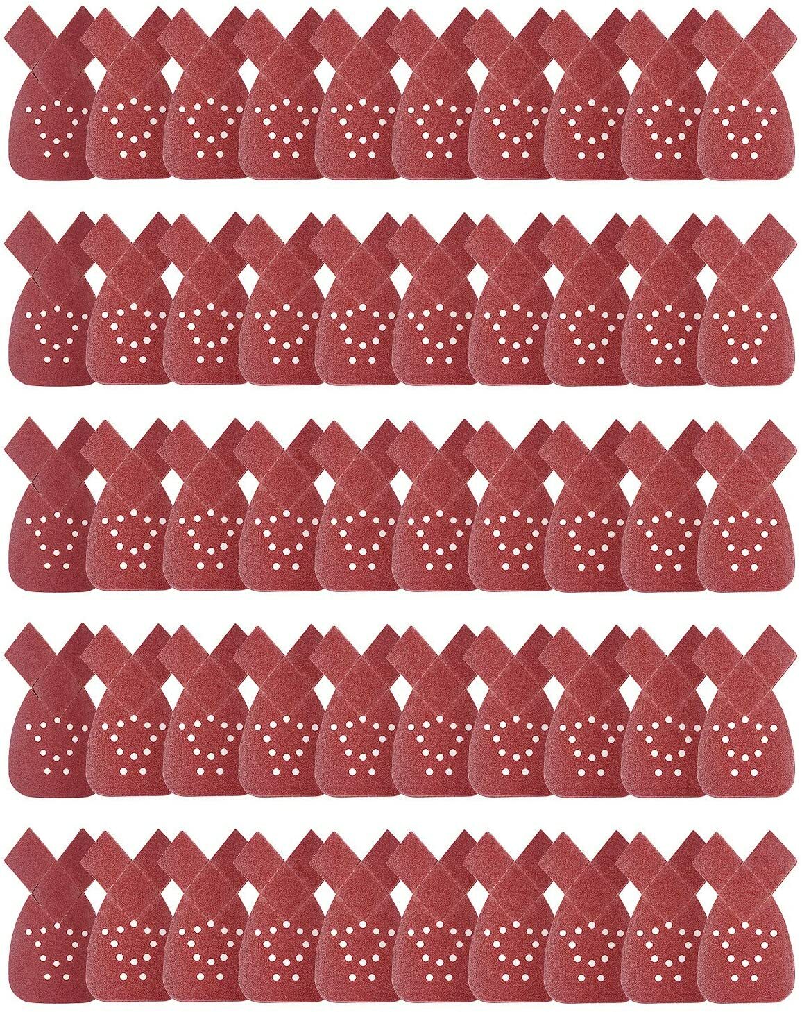 50+3pcs Mouse Sander Sandpaper Detail Sanding Pads 60-240 Grit for Black+Decker