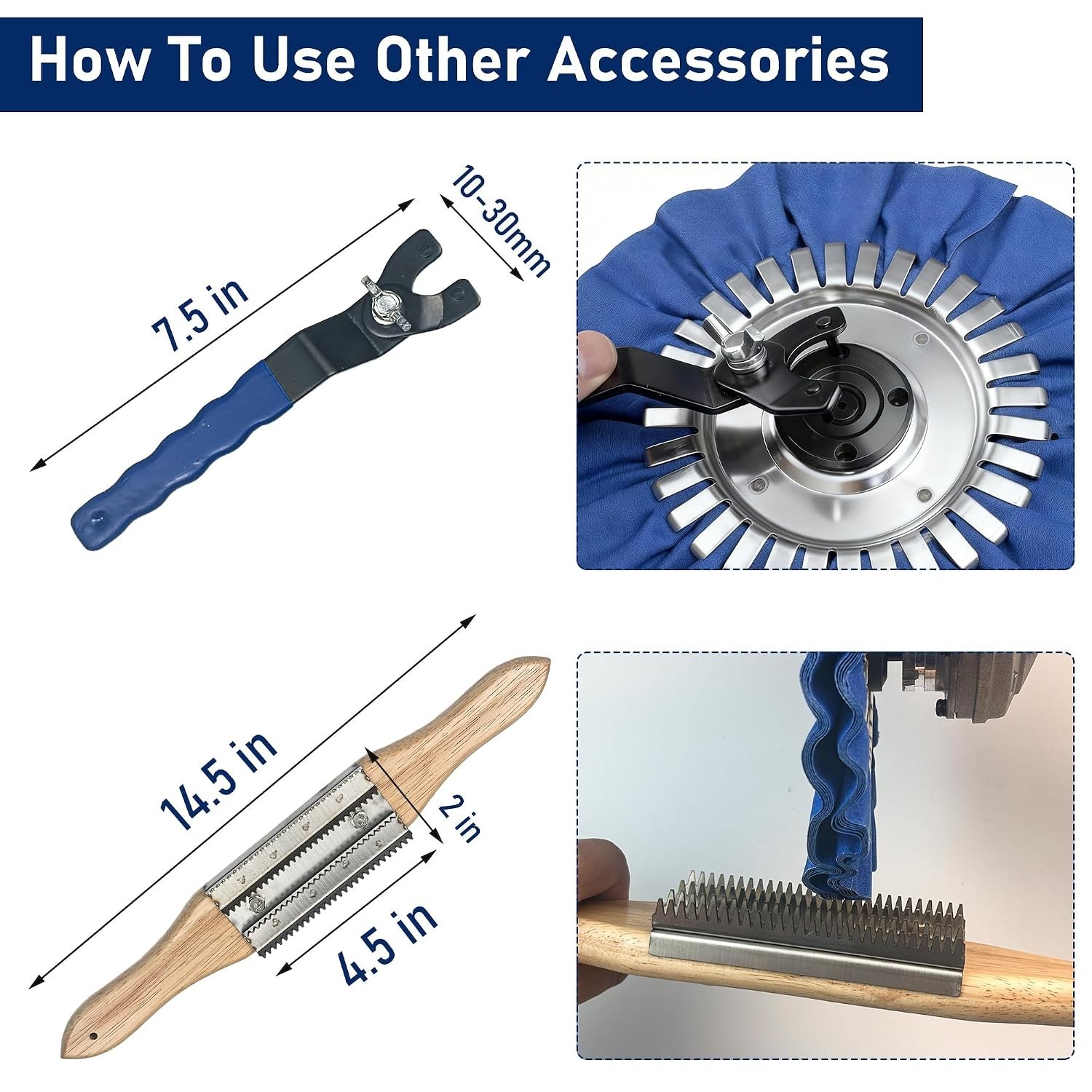 Comprehensive 11-Piece Polishing Wheels for Angle Grinders | Easy & Secure