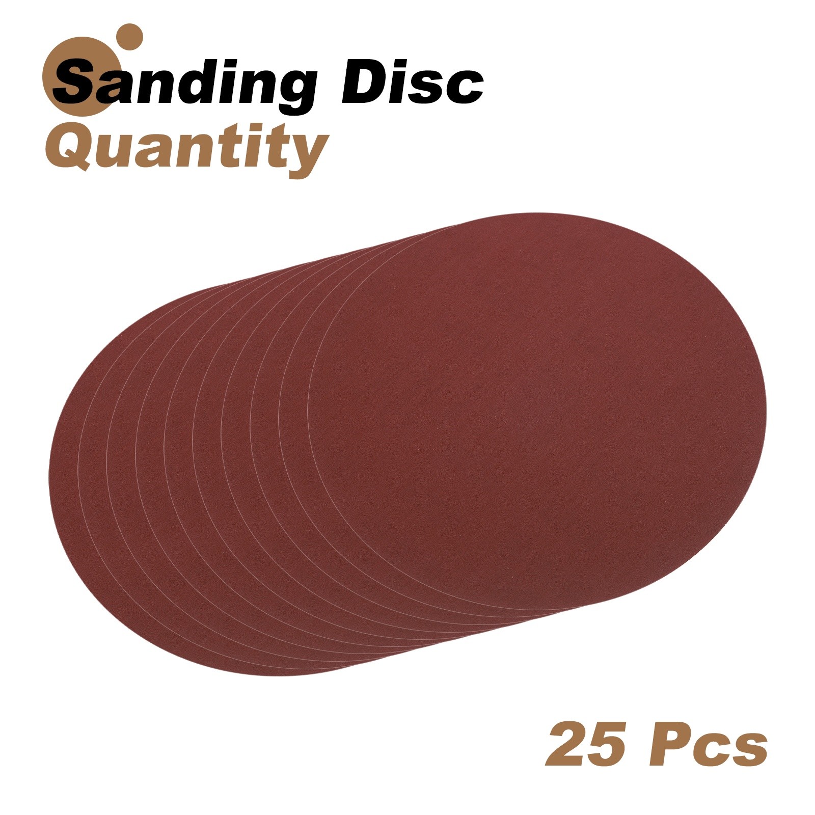 25pcs 8″ PSA Sanding Discs 320 Grits Aluminum Oxide Sandpapers Self Adhesive