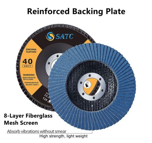 20 Pack 4.5″ ZA Flap Discs 80 Grit 115MM Sanding Grinding Wheel With 7/8″ Arbor